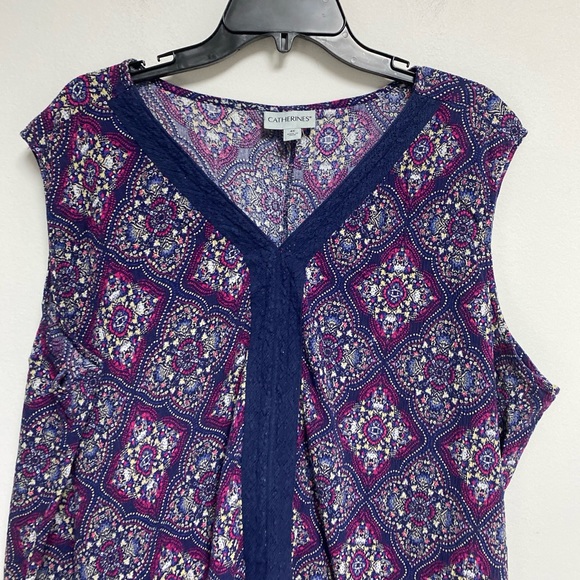 Catherine’s Dress Maxi Long Maxi Multicolor Sleeveless Size 4X - Picture 2 of 4